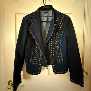 Etcetera Navy Studded Blazer
